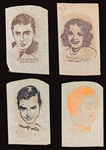 Collection of 14 1940's Hollywood Stars Iron Ons with Bob Hope, Mickey Rooney, Judy Garland, Spencer Tracy and Others