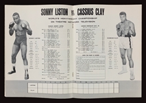Muhammad Ali Signed Postcard and High Grade Copy of Clay/Liston Closed Circuit Program