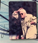1998 Bob Hope Chrysler Classic Poster Signed By Arnold Palmer, John Cook and Actor Leslie Nielsen (BAS)