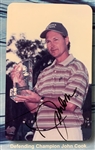 1998 Bob Hope Chrysler Classic Poster Signed By Arnold Palmer, John Cook and Actor Leslie Nielsen (BAS)