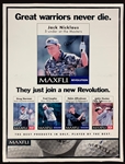 1999 Maxfli Golf Ball Promotional Poster Signed by Jack Nicklaus, Greg Norman, Fred Couples and Two Others (BAS)