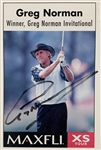 1999 Maxfli Golf Ball Promotional Poster Signed by Jack Nicklaus, Greg Norman, Fred Couples and Two Others (BAS)