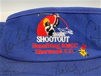 1996 “Shark Shootout” Visor Signed by 14 Golfers Incl. Jack Nicklaus, Arnold Palmer and Greg Norman (BAS)