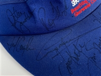 1996 “Shark Shootout” Visor Signed by 14 Golfers Incl. Jack Nicklaus, Arnold Palmer and Greg Norman (BAS)