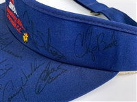 1996 “Shark Shootout” Visor Signed by 14 Golfers Incl. Jack Nicklaus, Arnold Palmer and Greg Norman (BAS)