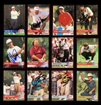 1992 Pro Set PGA Tour Near Set of 147 Signed Cards Incl. Lee Trevino, Mark O'Meara, Jon Daly, Corey Pavin, Paul Azinger, Curtis Strange and many Others (BAS) 