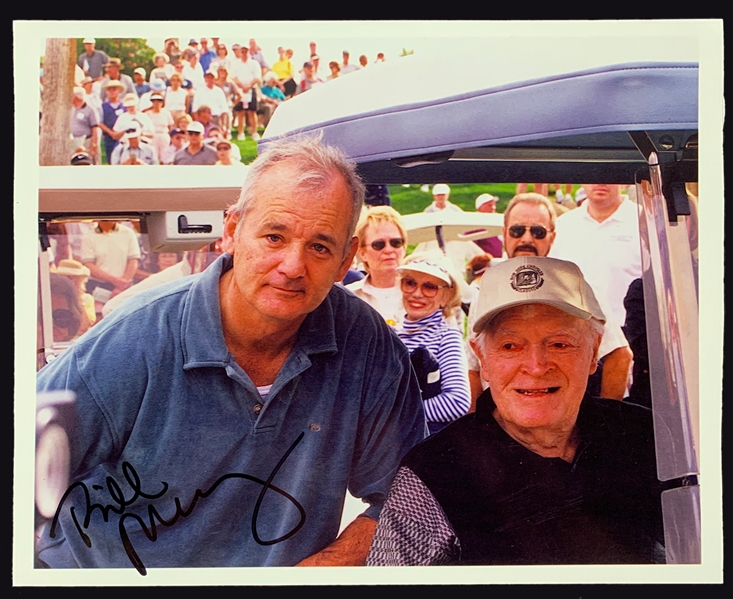 Bill Murray Signed 8 x 10 with Bob Hope (BAS)