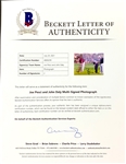 Joe Pesci Signed Golf Photo Collection of Six - Also Signed by Rush Limbaugh and John Daly (BAS)
