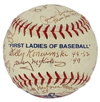 <em>The First Ladies of Baseball</em> Signed Baseball - Signed by 20 Players from "The All American Baseball League"  (BAS)