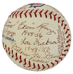 <em>The First Ladies of Baseball</em> Signed Baseball - Signed by 20 Players from The All American Baseball League  (BAS)