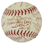 <em>The First Ladies of Baseball</em> Signed Baseball - Signed by 20 Players from The All American Baseball League  (BAS)