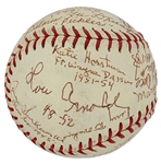 <em>The First Ladies of Baseball</em> Signed Baseball - Signed by 20 Players from The All American Baseball League  (BAS)