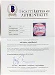 Jack Nicklaus Single Signed Baseball (BAS)