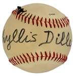 Hollywood, TV and Recording Stars Signed Baseballs Collection of 13 with Ernest Borgnine (BAS), Joe Mantegna, Ray Bradbury, Ken Howard, Phyllis Diller and Others
