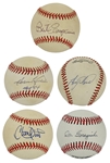 Baseball Superstars Signed Baseball Collection of 11 (BAS)