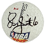 Julius Dr. J Erving Signed Golf Ball - Signed Dr. J. #6 (BAS)