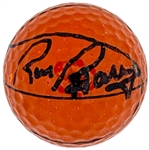 Rick Barry (NBA Hall of Famer) Signed Basketball-Themed Golf Ball (BAS)