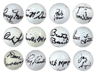 PGA Golfer Signed Golf Ball Collection of 49 Featuring Colbert, Duval, O'Grady, and Woosnan