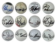 PGA Golfer Signed Golf Ball Collection of 49 Featuring Colbert, Duval, O'Grady, and Woosnan