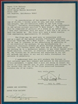 Kirk Douglas Signed Contract for Steve Martin's <em>Dead Men Don't Wear Plaid</em> in Framed Display (BAS)