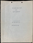 1939 <em>The Wizard of OZ</em> Promotional Licensing Agreement and Breygent Trading Card w/ AUTHENTIC Piece of the Yellow Brick Road