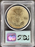 2001 $1 Silver Eagle PCGS Gem Uncirculated World Trade Center Ground Zero Recovery