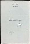 Legendary Hollywood Producers and Studio Heads Signed Collection of Six Pieces with Jack Warner, Hal Wallis, Louie B. Mayer and Others (BAS)