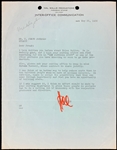 Legendary Hollywood Producers and Studio Heads Signed Collection of Six Pieces with Jack Warner, Hal Wallis, Louie B. Mayer and Others (BAS)