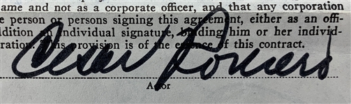Cesar Romero Signed Film and Theatre Performance Contracts (2) (BAS)
