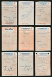 Collection of 40 1950's “Paramount (Pictures) Cafe” Receipts Signed by Actors and Directors (BAS)