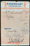 Collection of 40 1950's “Paramount (Pictures) Cafe” Receipts Signed by Actors and Directors (BAS)