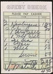 Collection of 40 1950's “Paramount (Pictures) Cafe” Receipts Signed by Actors and Directors (BAS)
