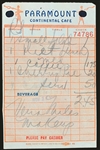 Collection of 40 1950's “Paramount (Pictures) Cafe” Receipts Signed by Actors and Directors (BAS)