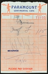 Collection of 40 1950's “Paramount (Pictures) Cafe” Receipts Signed by Actors and Directors (BAS)