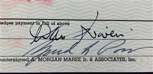 David Niven Signed 1950 Personal Check Collection of Three - To Helen Hunt, Harry F. Dietrich, MD & Campbell's Book Store (3) (BAS)