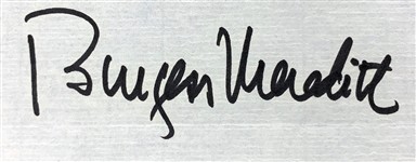 Burgess Meredith (Rocky's Manager) Signed Letter on His Personal Letterhead with Advice About Teaching Acting (BAS)