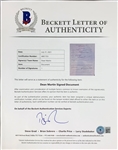 Dean Martin Signed 1943 “Blue Network Company, Inc.” Radio Show Agreement - Very Early Signature (BAS)