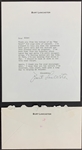 Burt Lancaster Signed Letter on Personal Letterhead with Mailing Envelope Referencing His Heart Surgery (BAS)