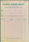 President Kennedy and First Lady Jackie owned 6 receipts for alcohol, crab, pillowcases, hangers, garbage can, and more! 