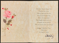 Milton Berle Signed (“Daddy”) Valentines Day Card to His Daughter – Plus Original Envelope with FULL Signature (BAS)