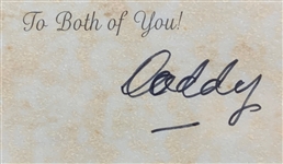 Milton Berle Signed (“Daddy”) Valentines Day Card to His Daughter – Plus Original Envelope with FULL Signature (BAS)