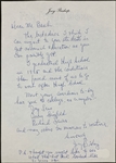 Joey Bishop Handwritten Signed Letter with Advice to Young Comedians Plus Performance Contract for <em>The Joey Bishop Show</em> (BAS)