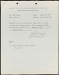 Joey Bishop Handwritten Signed Letter with Advice to Young Comedians Plus Performance Contract for <em>The Joey Bishop Show</em> (BAS)