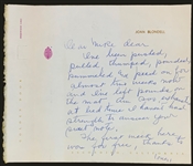 Joan Blondell at Weight-Loss Spa Handwritten Letter Signed to Gossip Columnist referencing Hedda & SINATRA'S EX!