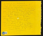 Joan Blondell at Weight-Loss Spa Handwritten Letter Signed to Gossip Columnist referencing Hedda & SINATRA'S EX!