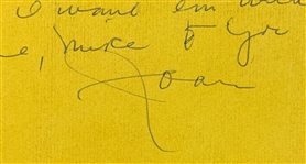 Joan Blondell at Weight-Loss Spa Handwritten Letter Signed to Gossip Columnist referencing Hedda & SINATRA'S EX!