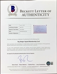 Ray Bolger Collection with Signed “Dramatists Guild” ID Card, Signed “Walt Disney World” ID Card and Award Plate (BAS)