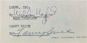 Fanny Brice Signed 1939 William Morris Agency Baby Snooks Licensing Agreement (BAS)