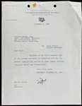 James Cagney Signed 1956 License Agreement for Two Songs He Wrote Plus Archive of Related Documents (12 Pieces) (BAS)