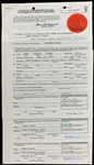 James Cagney Signed 1956 License Agreement for Two Songs He Wrote Plus Archive of Related Documents (12 Pieces) (BAS)